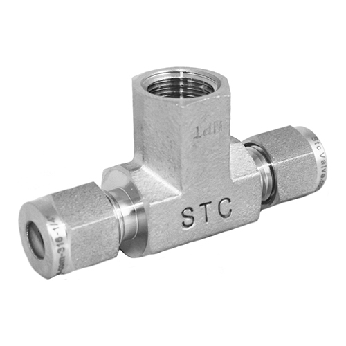 Stainless Steel Female Branch Tee Compression Tube Fitting